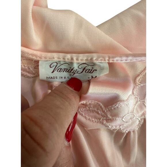 Vanity Fair Light Pink Short Sleeve Top & Bottom 2 Piece Pajama Set Size M - Picture 4 of 7